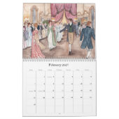 Calendrier aquarelle 2026 de Jane Austen (Feb 2027)