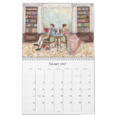 Calendrier aquarelle 2026 de Jane Austen (Jan 2027)