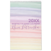 Calendrier Aquarelle arc-en-ciel - Trucs de pinceau Planifica (Protection)