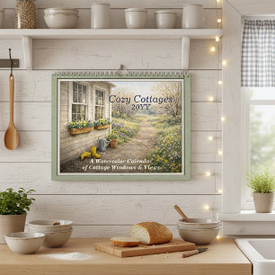 Calendrier aquarelle Cozy Cottages 2027