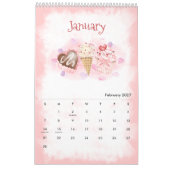Calendrier aquarelle des saisons 2026 (Feb 2027)