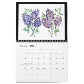 Calendrier - Aquarelle et Peintures d'encre. (Feb 2026)