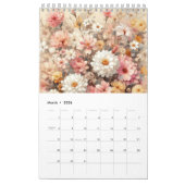 Calendrier Aquarelle florale (Mar 2026)