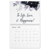 Calendrier Aquarelle florale nocturne Vos devis personnalisés (Feb 2026)