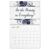 Calendrier Aquarelle florale nocturne Vos devis personnalisés (Mar 2027)