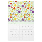 Calendrier aquarelle florale rustique 2026 (Mar 2027)
