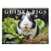 Calendrier Aquarelle mignonne Amoureux des animaux de cochons (Protection)
