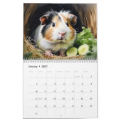 Calendrier Aquarelle mignonne Amoureux des animaux de cochons (Jan 2027)