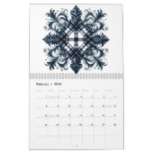 Calendrier Aquarelle moderne unique Art Abstrait 2026 (Feb 2026)