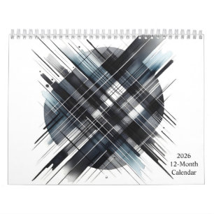 Calendrier Aquarelle moderne unique Art Abstrait 2026
