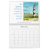 Calendrier Aquarelle par JC Prida Fine Art (Mar 2026)