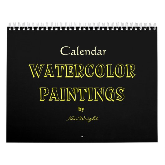 Calendrier Aquarelle Peintures de Nan's (Protection)