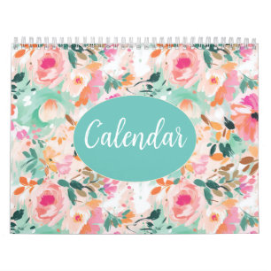 Calendrier Aquarelle rose