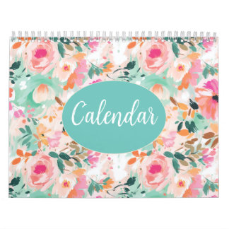 Calendrier Aquarelle rose