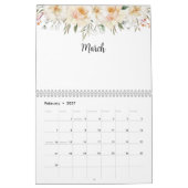 Calendrier Aquarelle rose (Feb 2027)