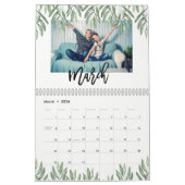 Calendrier Aquarelle tendance Feuilles botaniques | Photo (Mar 2026)
