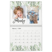 Calendrier Aquarelle tendance Feuilles botaniques | Photo (Feb 2026)