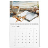 Calendrier Aquarelles côtières 2025 (Jan 2027)