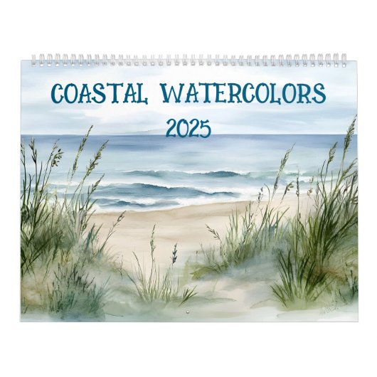 Calendrier Aquarelles côtières 2025 (Protection)