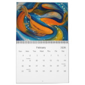 Calendrier Aquarelles de Laure F. Carlisle (Feb 2026)