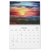 Calendrier Aquarelles occidentales (Feb 2027)