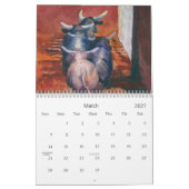 Calendrier Aquarelles occidentales (Mar 2027)