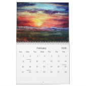 Calendrier Aquarelles occidentales (Feb 2026)