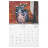 Calendrier Aquarelles occidentales (Mar 2026)