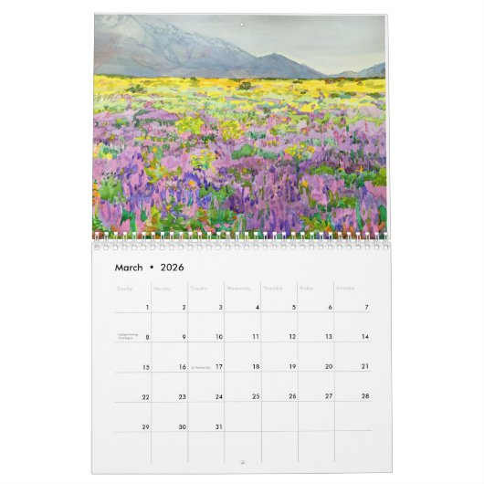 Calendrier Aquarelles par robinpurcell@gmail.com (Mar 2026)