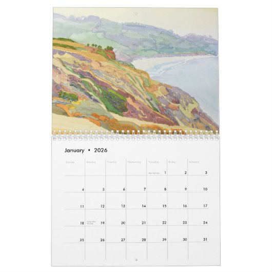 Calendrier Aquarelles par robinpurcell@gmail.com (Jan 2026)
