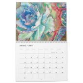 Calendrier Aquarelles succulentes 12 mois #4 (Jan 2027)