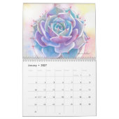 Calendrier Aquarelles succulentes par Debra Lee Baldwin (Jan 2027)