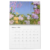 Calendrier Aquarelles tropicales (Feb 2026)