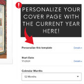 Calendrier Aquarelles Vitrines Grand