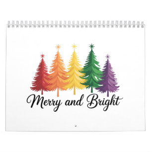 Calendrier Arbre de Noël arc-en-ciel gay LGBTQ joyeux et lumi