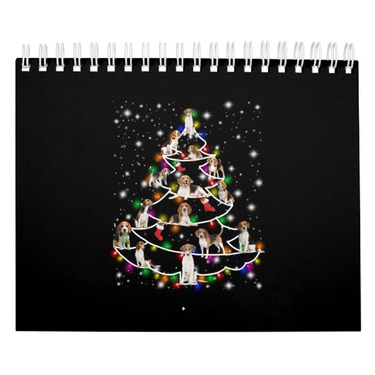 Calendrier Arbre De Noël beagle Couvert De Lampe De Feu (Protection)