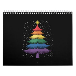 Calendrier Arbre de Noël LGBT-Q Fierté Pyjama Drapeau Arc-en-