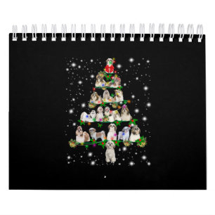 Calendrier Arbre De Noël Shih Tzu Couvert De Fashlight