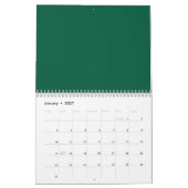 Calendrier Arbres de Noël chrétiens croisés léopard (Jan 2027)