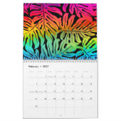 Calendrier Arc-en-ciel tropical (Feb 2027)