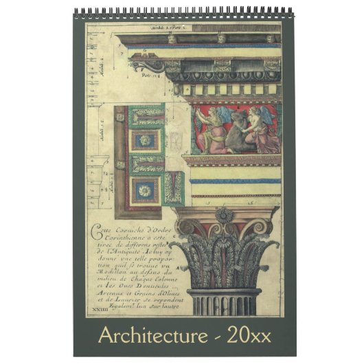 Calendrier Architecture antique de la Renaissance (Protection)