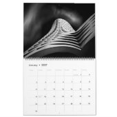 Calendrier Architecture Courbe Moderne Minimaliste (Jan 2027)