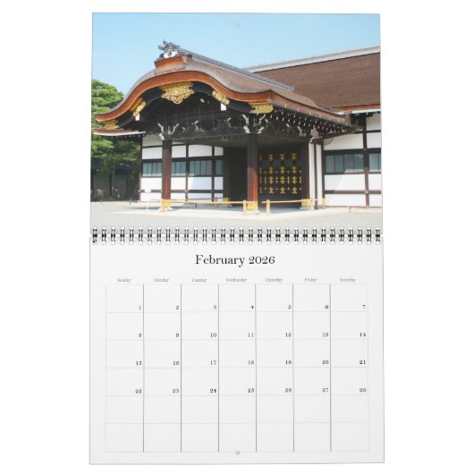 Calendrier architecture japonaise 2025 (Feb 2026)