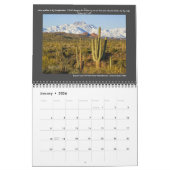 Calendrier Arizona Pittoresque photographie Versets de la Bib (Jan 2026)