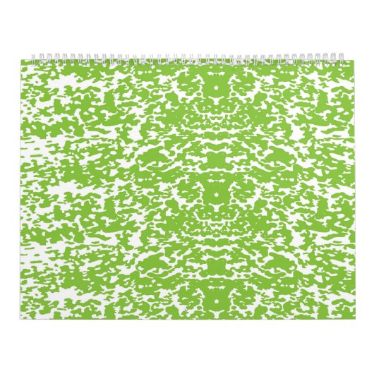 Calendrier arrière - plan abstrait vert et blanc (Protection)