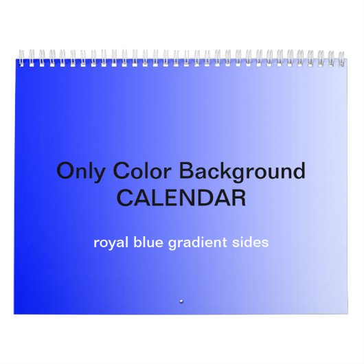 Calendrier Arrière - plan couleur uniquement - ble (Protection)