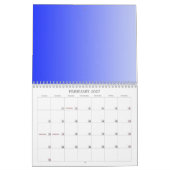 Calendrier Arrière - plan couleur uniquement - ble (Feb 2027)
