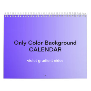 Calendrier Arrière - plan couleur uniquement - Dég