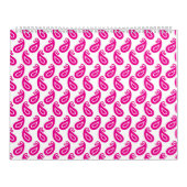 Calendrier arrière - plan rose et blanc avec motif (Protection)