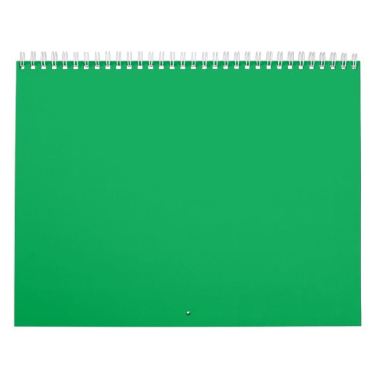 Calendrier Arrière-plan vert uni – Conception de modèle minim (Protection)